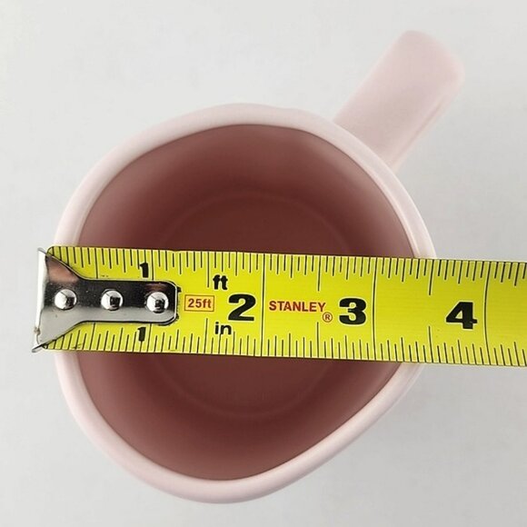 ⭐️2/ $50⭐️ Rae Dunn Artisan  Ceramic Mug Pastel Pink Large Letters LOVE WINS - Picture 10 of 10